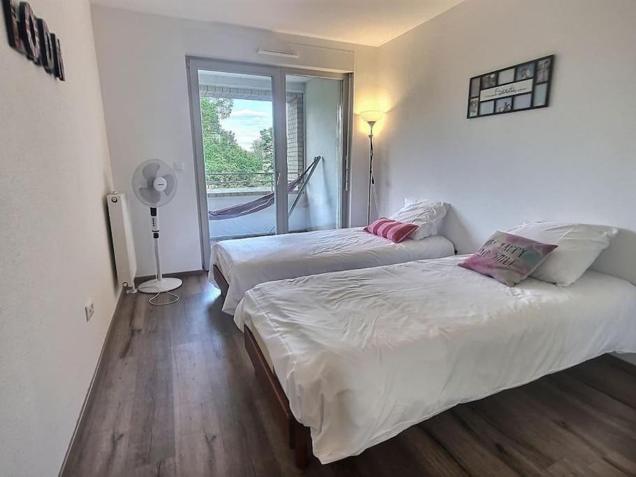 Superbe Appartement Avec 2 Balcons - Vue Sur La Cathedrale Environ 15 Min En Tram Strasbourg Luaran gambar